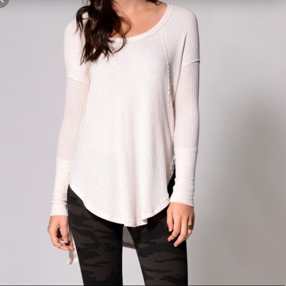 Free People Tops - Free People Ventura Thermal Off White/Cream XS